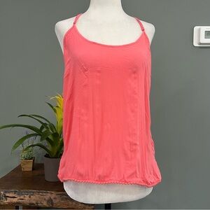 La Vie En Rose Coral Pajama Top M
